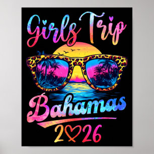 Girls Trip Bahamas 2026 Matching Summer Vacation Poster