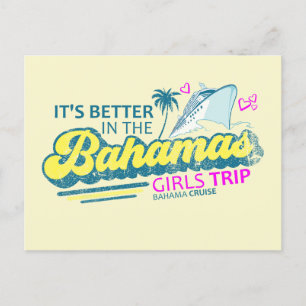 Girls Trip Bahamas Postcard Vacation Cruise