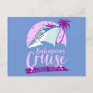 Girls Trip Bahamas Postcard Vacation Cruise