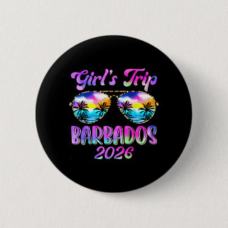 Girls Trip Barbados 2026 Summer Trip Weekend 6 Cm Round Badge