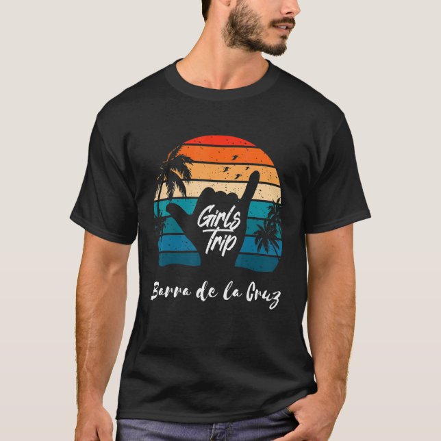 Girls Trip Barra de la Cruz Mexico Matching Summer T-Shirt (Front)