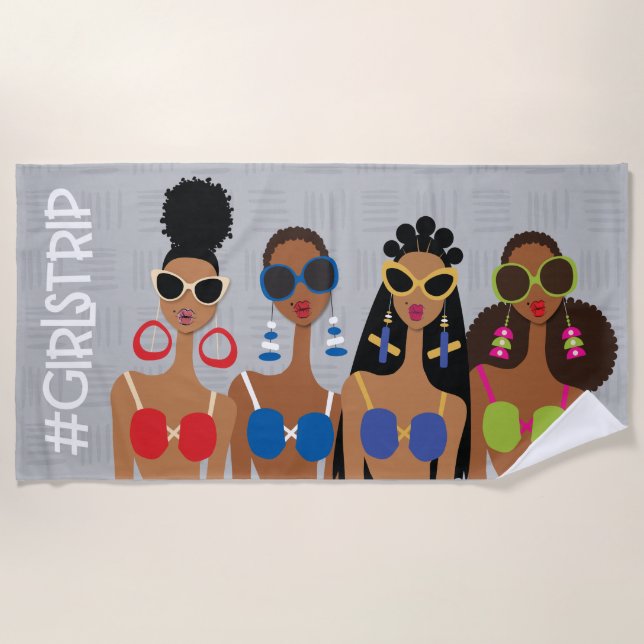 Girls Trip Beach Towel (Front)