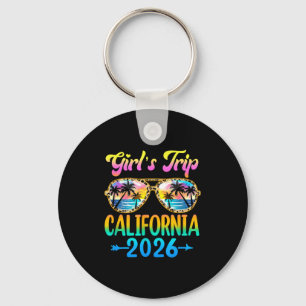 Girl's Trip California 2026 Summer Vacation Sungle Key Ring