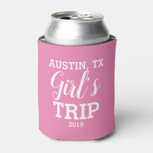Girl's Trip, Can Cooler, Girl's Getaway, Birthday Can Cooler (Can Front)