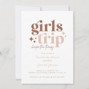Girls Trip Cheaper than Therapy Blank Card