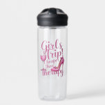 Girls Trip Cheaper Than Therapy Weekend Wine Party Water Bottle<br><div class="desc">Girls Trip Cheaper Than Therapy Weekend Wine Party</div>