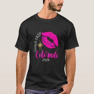 Girls Trip Colorado 2024 Beach Womens Weekend Birt T-Shirt