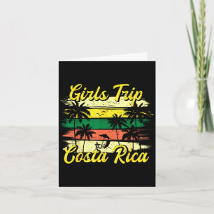 Girls trip costa rica 2022 matching summer card