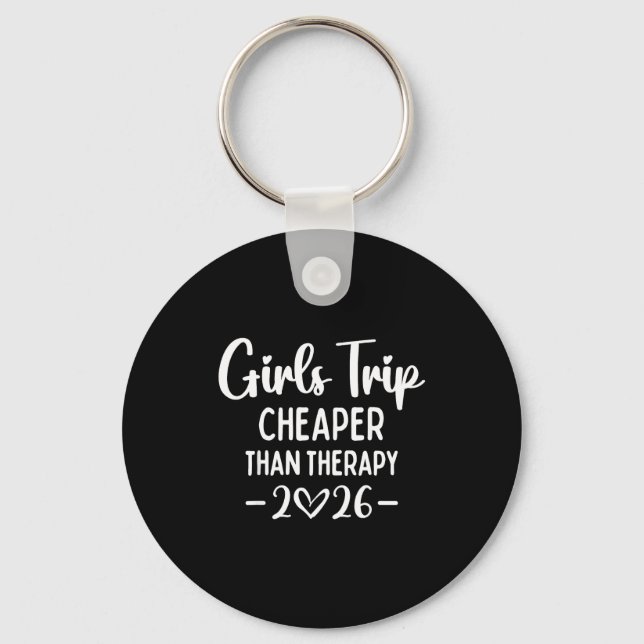 Girls Trip Er Than A Therapy 2026 Weekend Queen Si Key Ring (Front)