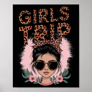 Girls Trip - Girls Trip 2025 Messy Bun Leopard Poster
