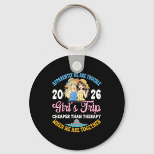 Girls Trip Hilarious Friends Fun Boat Ocean Travel Key Ring