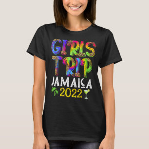 Girl's Trip Jamaica 2022 Bachelorette Party Tie Dy T-Shirt