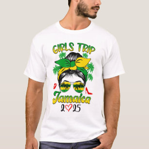 Girls Trip Jamaica 2025 For Womens Squad Summer Va T-Shirt
