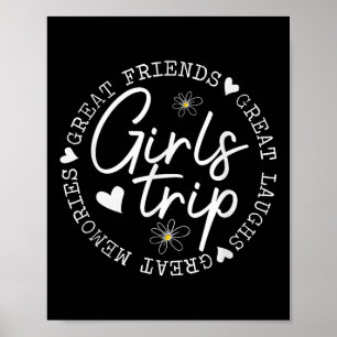 Girls Trip Matching Besties Summer Vacation Travel Poster