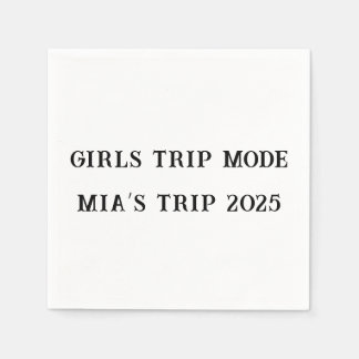 Girls Trip Mode Custom Party Napkins – Summer 2025