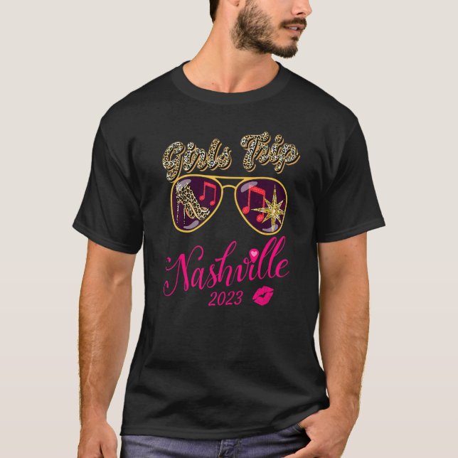 Girls Trip Nashville 2023 For Womens Weekend Birth T-Shirt (Front)