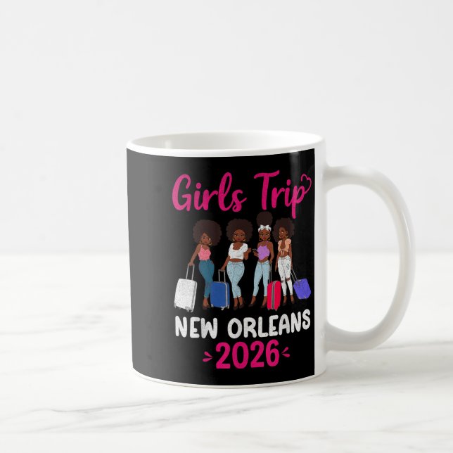 Girls Trip New Orleans 2026 Squad Matching Outfit  Coffee Mug (Right)