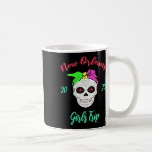 Girls Trip New Orleans Skull Matching Vacation Vin Coffee Mug