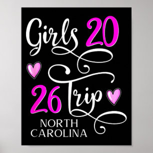 Girls Trip North Carolina Vacation Group Poster