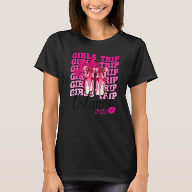 Girls Trip Orlando 2023 Women Weekend Birthday Par T-Shirt (Front)