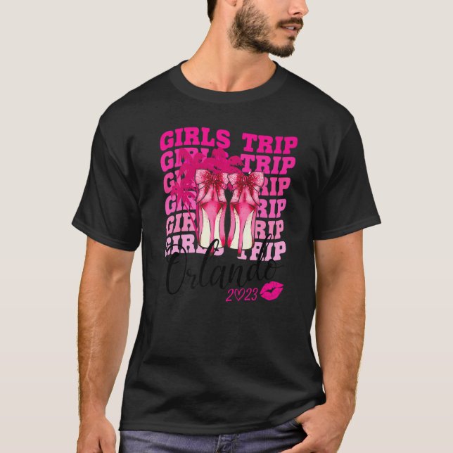 Girls Trip Orlando 2023 Women Weekend Birthday Par T-Shirt (Front)