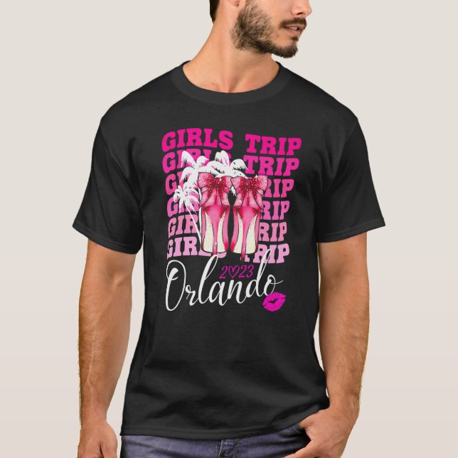 Girls Trip Orlando 2023 Women Weekend Birthday Par T-Shirt (Front)