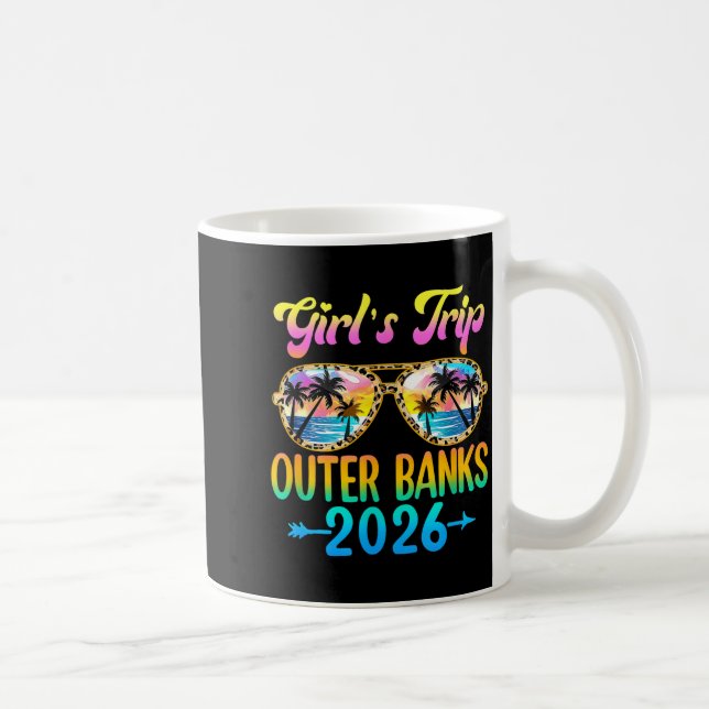 Girl's Trip Outer Banks 2026 Summer Vacation Sungl Coffee Mug (Right)