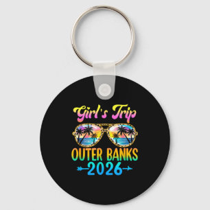 Girl's Trip Outer Banks 2026 Summer Vacation Sungl Key Ring