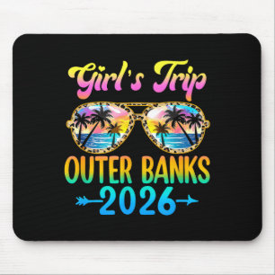 Girl's Trip Outer Banks 2026 Summer Vacation Sungl Mouse Mat