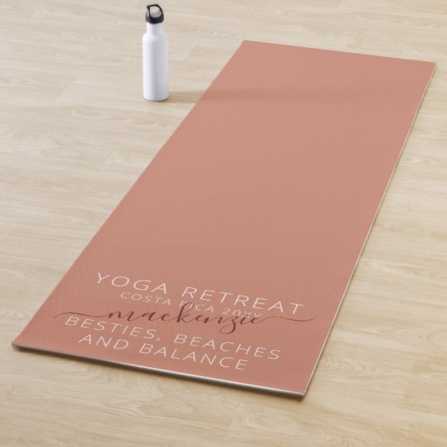 Girls Trip Personalised Earthy Colours Yoga Retrea Yoga Mat (In Situ)