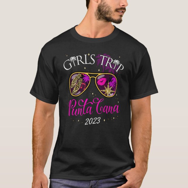 Girls Trip Punta Cana 2023 Womens Weekend  Vacatio T-Shirt (Front)