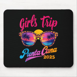 Girls Trip Punta Cana 2025 Matching Summer Vacatio Mouse Mat