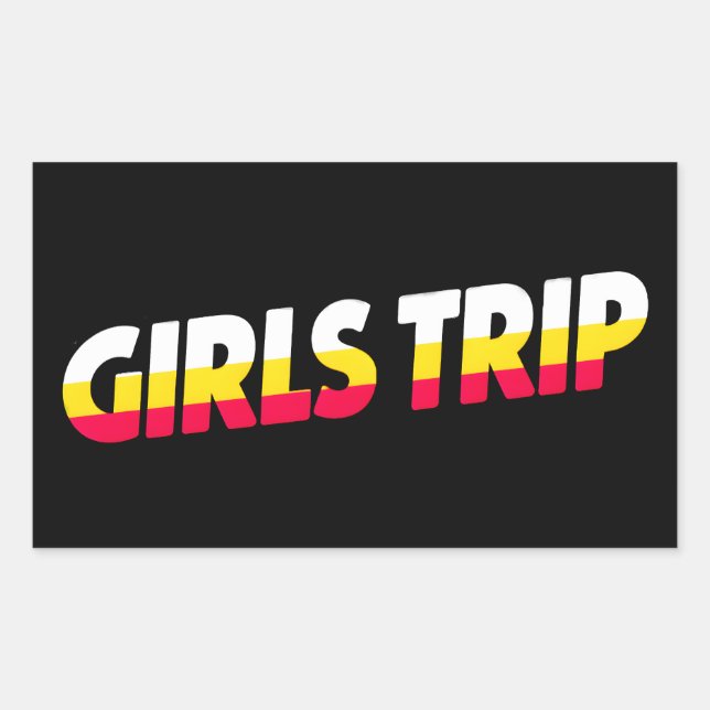 Girls Trip Rectangular Sticker (Front)
