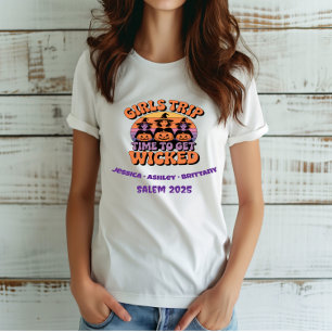 Girls Trip Retro Halloween Party Witch Fiends T-Shirt