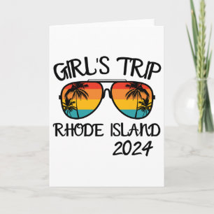 Girls Trip Rhode Island Summer Vacation Matching Card