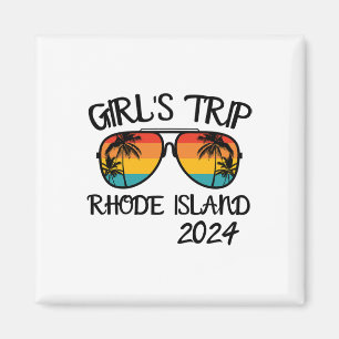 Girls Trip Rhode Island Summer Vacation Matching Magnet