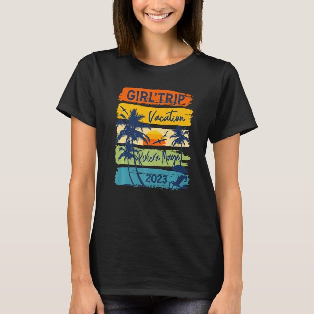 Girls Trip Riviera Maya Mexico 2023 Cute Girls Wee T-Shirt (Front)