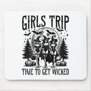 Girls Trip Salem Time To Get-wicked Ghouls Hallowe Mouse Mat
