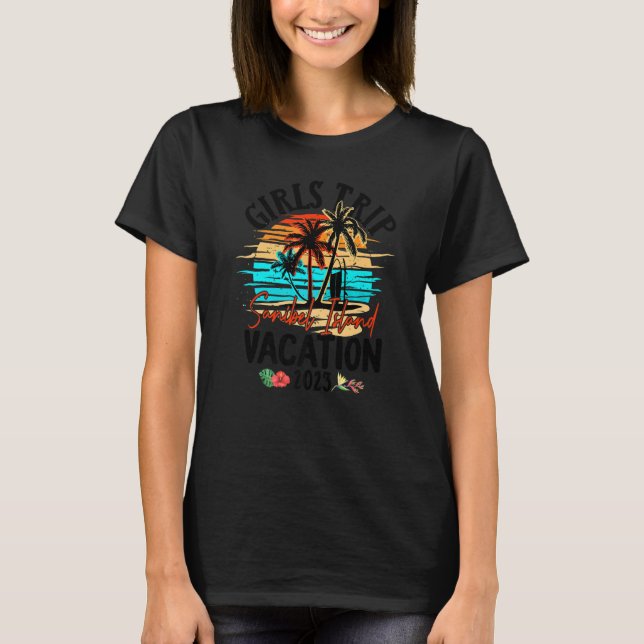 Girls Trip Sanibel Island 2023 Girls Weekend Summe T-Shirt (Front)