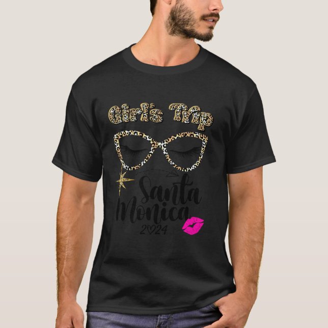 Girls Trip Santa Monica 2024 Womens Weekend Birthd T-Shirt (Front)