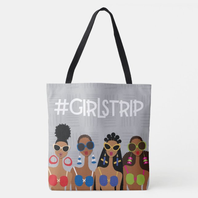 Girls Trip Shoulder Tote Bag (Front)