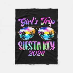 Girls Trip Siesta Key 2026 Summer Beach Weekend Fleece Blanket
