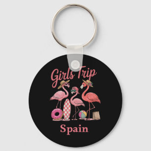 Girls Trip Spain Vacation Travel Key Ring