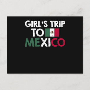 Girls Trip To Mexico Holiday Postcard