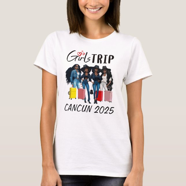Girl's Trip Vacation T-Shirt (Front)