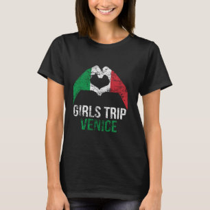 Girls Trip Venice Italy Vintage Matching Italian H T-Shirt