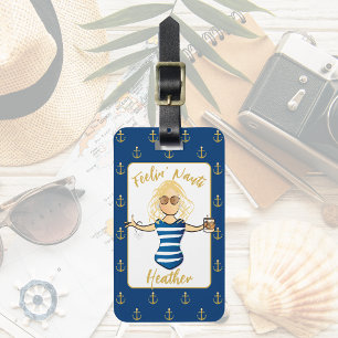 Girl's Trip Weekend Funny Nautical Beach Vacation Luggage Tag
