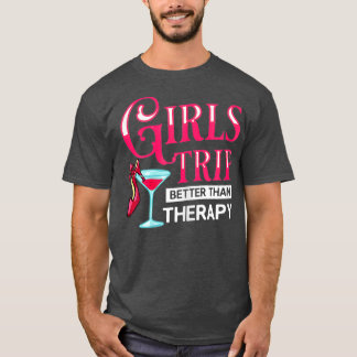 Girls Trip Weekend Las Vegas Wine Glasses  (2) T-Shirt