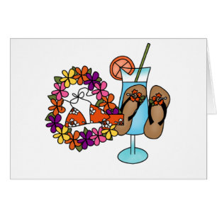 Girls Tropical Flip Flops Three