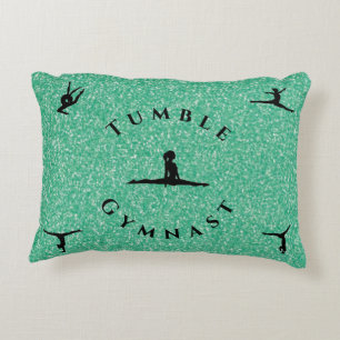 Girls Tumble Gymnast Gymnastics Pillow